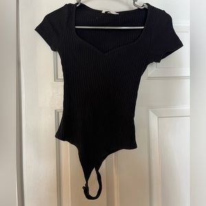 Women’s black bodysuit